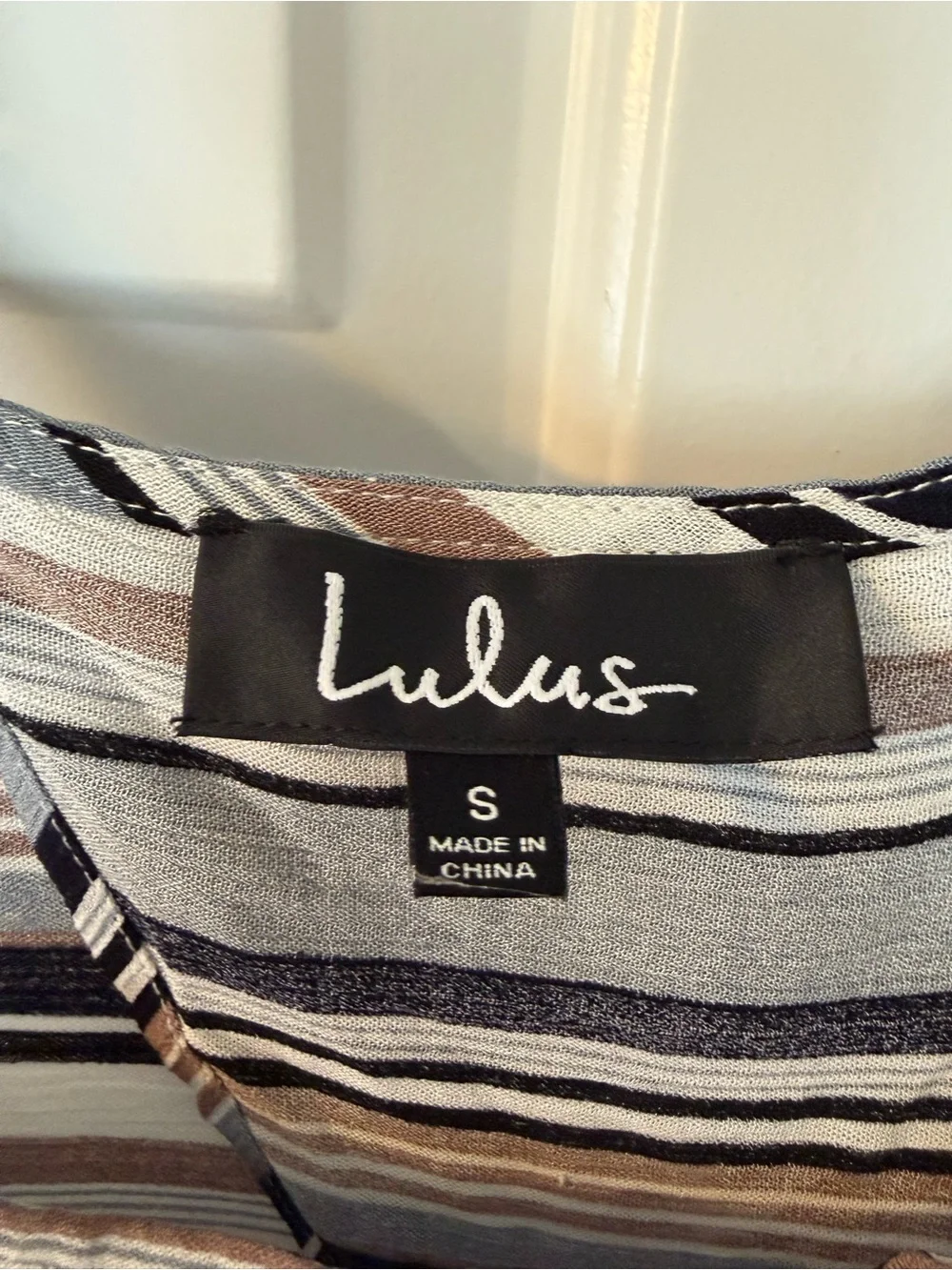 Lulu's Striped Matching Set with Wide-Leg Pants and Cropped Top